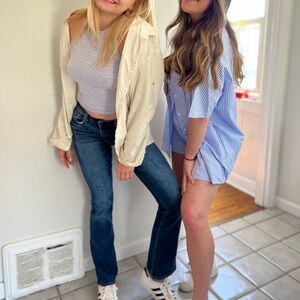 American Eagle Outfitters Dark Blue Boot Cut Jeans